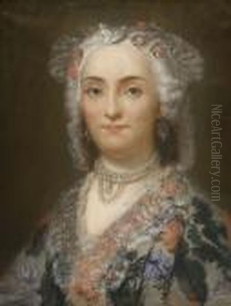 Sophie Dorothea Thiele Oil Painting by Anton Raphael Mengs