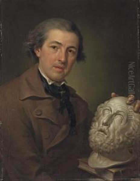 Portrait Of Giuseppe Franchi Oil Painting by Anton Raphael Mengs