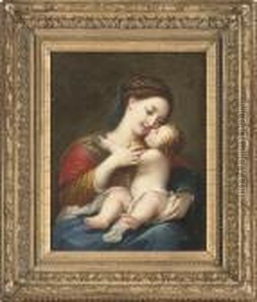 The Madonna And Child Oil Painting by Anton Raphael Mengs