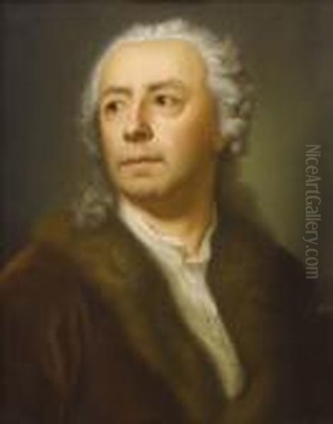 Ismael Mengs (portrait Of The Artist's Father) Oil Painting by Anton Raphael Mengs