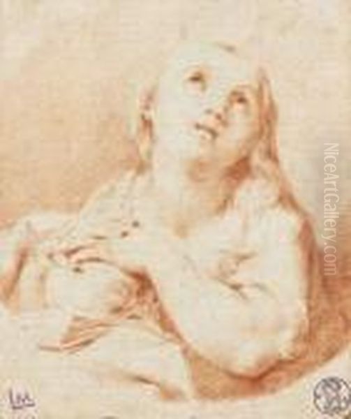 Deleine Penitente Oil Painting by Anton Raphael Mengs