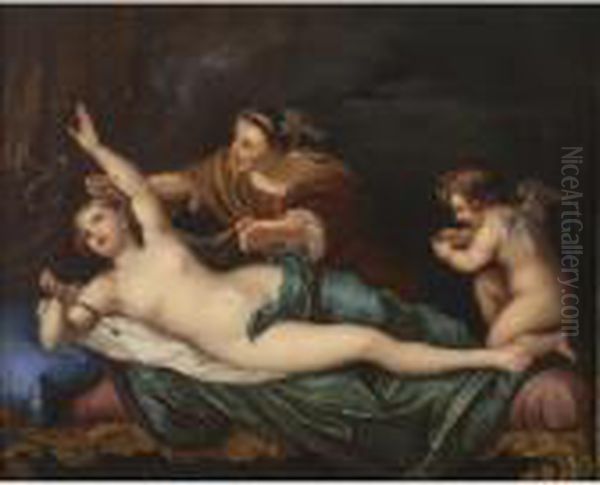 The Rape Of Danae Oil Painting by Anton Raphael Mengs