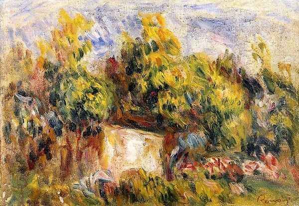 Landscape With Cabin Oil Painting by Pierre Auguste Renoir