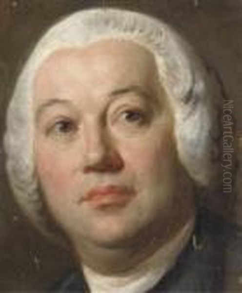 Portrait Of A Gentleman, Small Bust-length Oil Painting by Anton Raphael Mengs