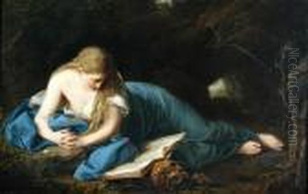 The Penitent Magdalen Oil Painting by Anton Raphael Mengs