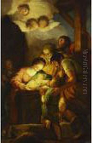 The Adoration Of The Shepherds Oil Painting by Anton Raphael Mengs