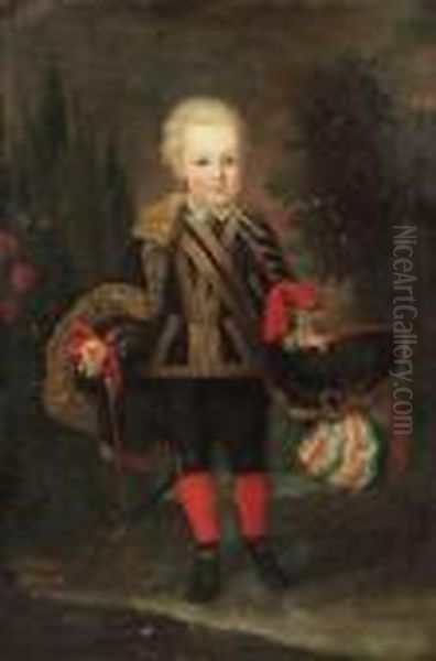 Portrait Of A Young Boy Oil Painting by Anton Raphael Mengs