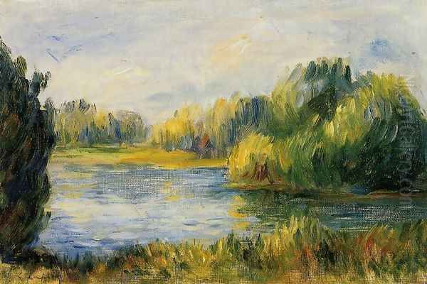 The Banks Of The River2 Oil Painting by Pierre Auguste Renoir