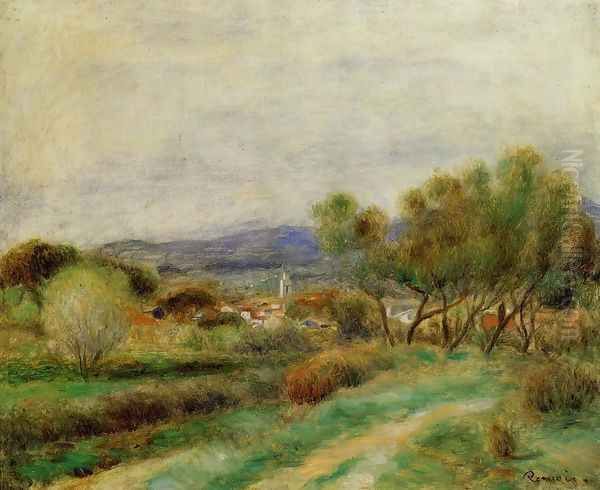 View Of La Sayne Oil Painting by Pierre Auguste Renoir