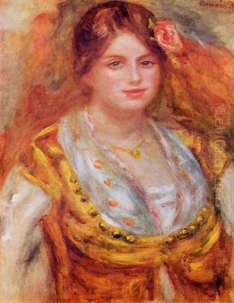 Portrait Of Mademoiselle Francois Oil Painting by Pierre Auguste Renoir