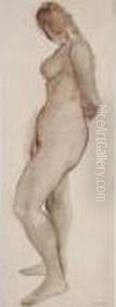 Standing Female, Nude by Bernard Meninsky