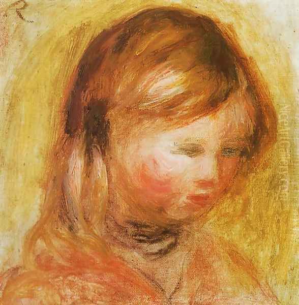 Young Girl Oil Painting by Pierre Auguste Renoir