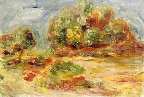 Cagnes Landscape XIII Oil Painting by Pierre Auguste Renoir