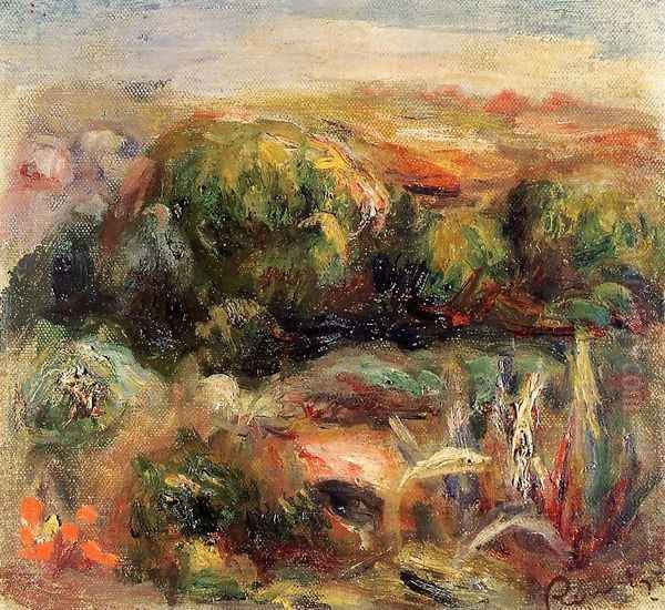 Landscape Near Cagnes2 Oil Painting by Pierre Auguste Renoir