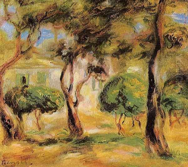 Le Jardin Des Collettes Oil Painting by Pierre Auguste Renoir