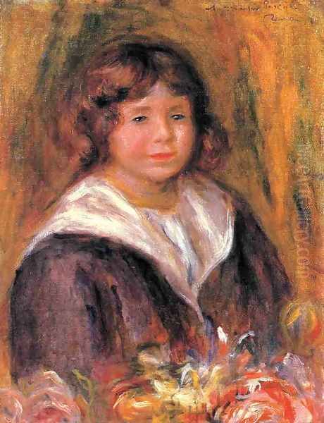 Portrait Of A Boy (Jean Pascalis) Oil Painting by Pierre Auguste Renoir