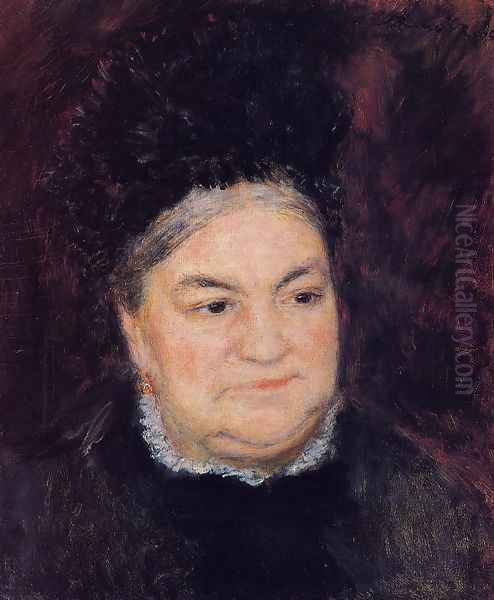 Portrait Of An Old Woman Aka Madame Le Coeur Oil Painting by Pierre Auguste Renoir