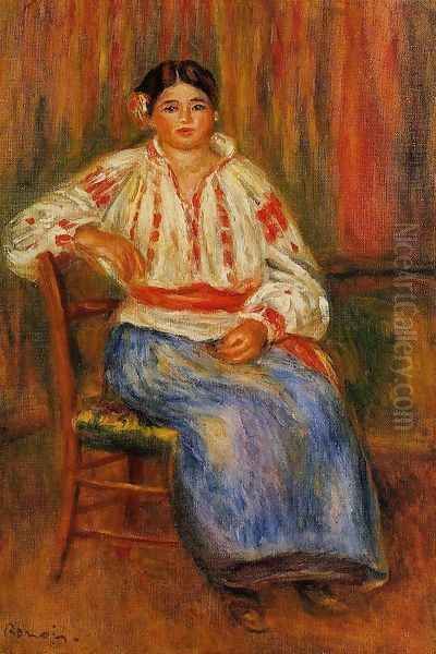 Young Roumanian Oil Painting by Pierre Auguste Renoir