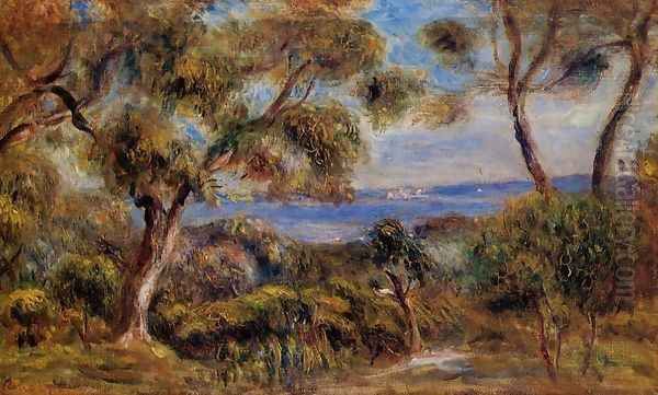 The Sea At Cagnes Oil Painting by Pierre Auguste Renoir