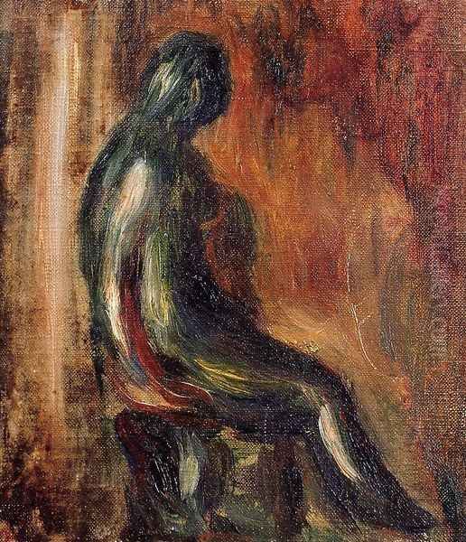 Study Of A Statuette By Maillol Oil Painting by Pierre Auguste Renoir