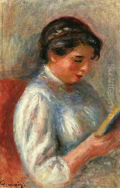 The Reader Oil Painting by Pierre Auguste Renoir