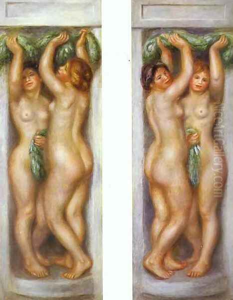 Caryatides Oil Painting by Pierre Auguste Renoir