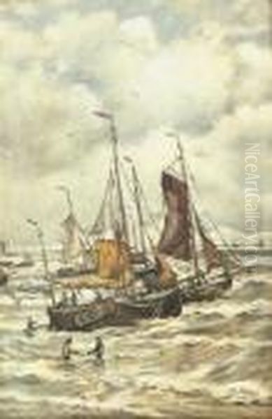 Untitled Oil Painting by Hendrik Willem Mesdag