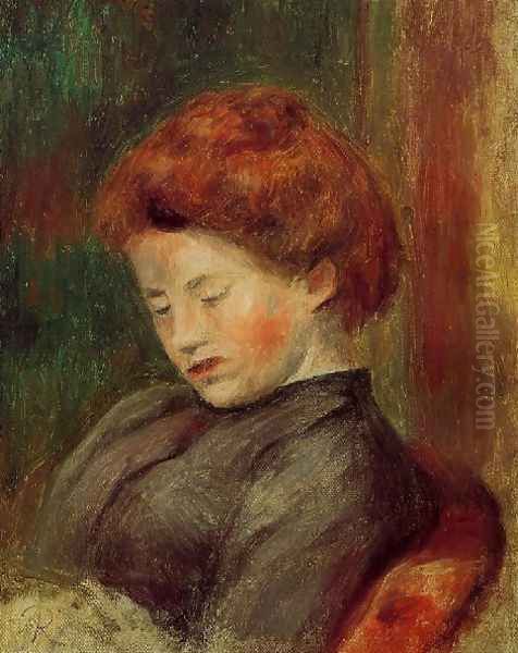 Womans Head4 Oil Painting by Pierre Auguste Renoir