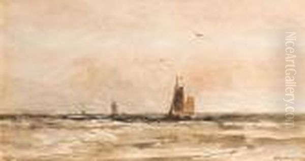 Seascape by Hendrik Willem Mesdag