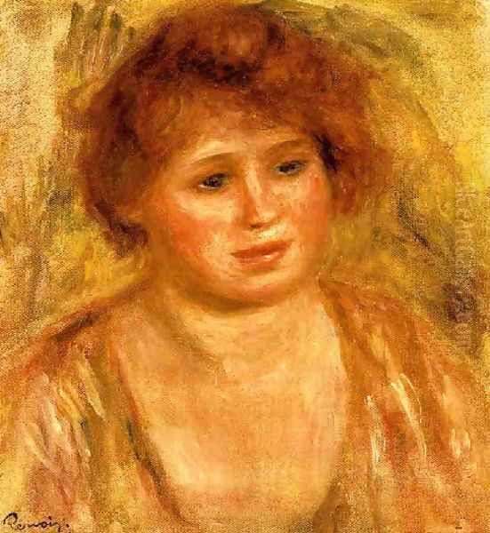 Womans Head2 Oil Painting by Pierre Auguste Renoir