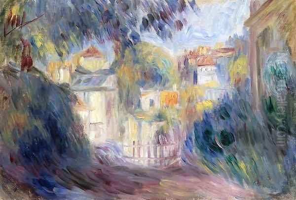 Landscape with Red Roofs Oil Painting by Pierre Auguste Renoir