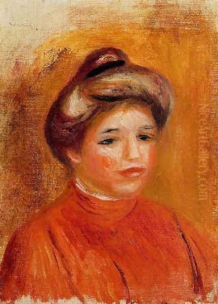 Womans Head5 Oil Painting by Pierre Auguste Renoir