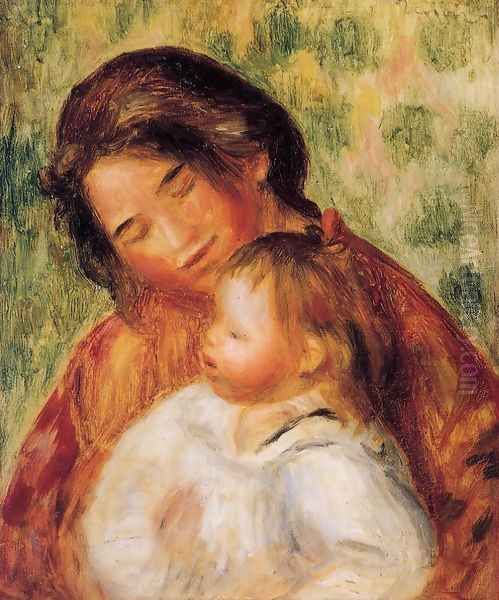 Woman And Child2 Oil Painting by Pierre Auguste Renoir