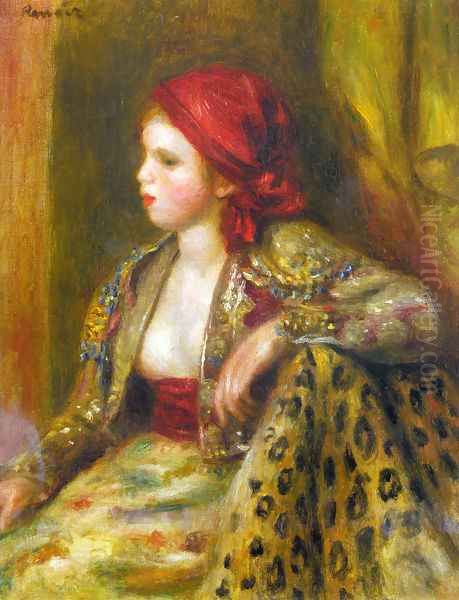 Odalisque Oil Painting by Pierre Auguste Renoir