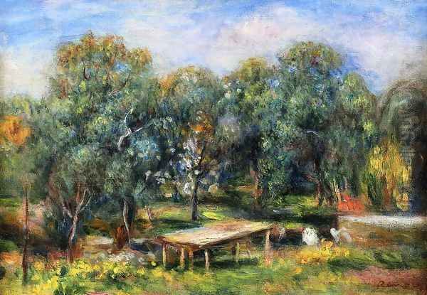 Landscape at Collettes I Oil Painting by Pierre Auguste Renoir