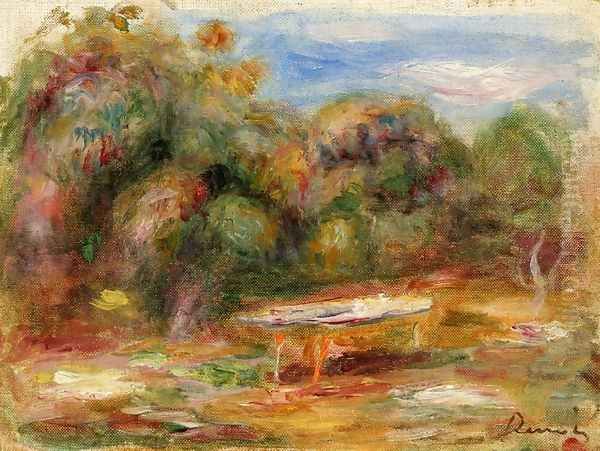 In the Garden at Collettes in Cagnes Oil Painting by Pierre Auguste Renoir