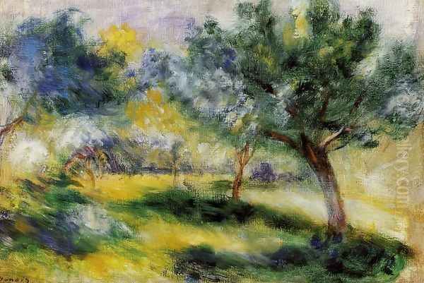 Landscape X Oil Painting by Pierre Auguste Renoir