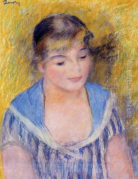 Bust Of A Woman Oil Painting by Pierre Auguste Renoir