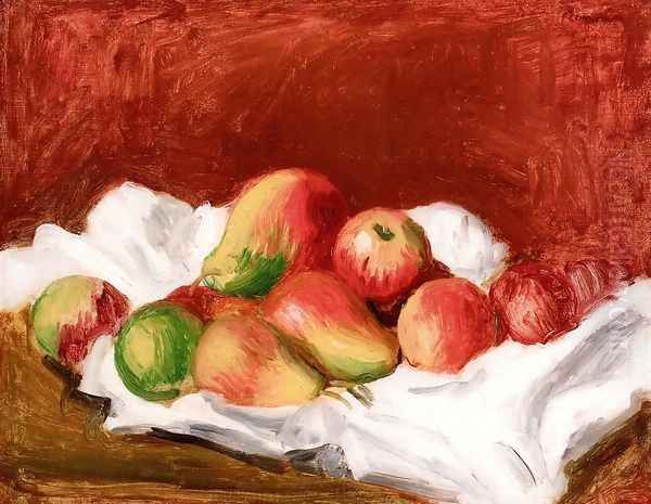 Pears And Apples Oil Painting by Pierre Auguste Renoir