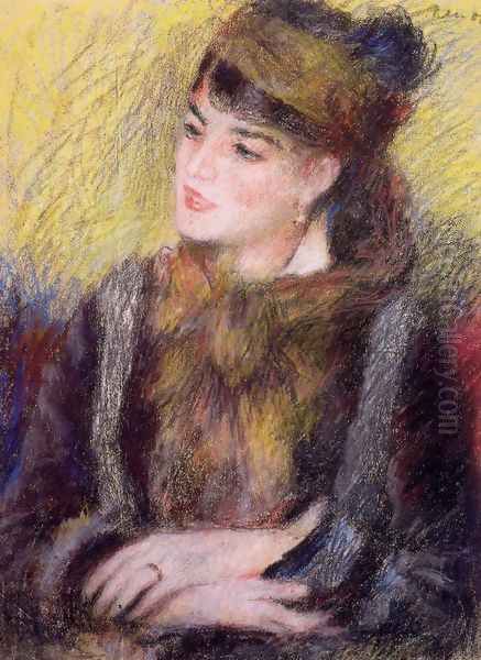 Study Of A Woman Oil Painting by Pierre Auguste Renoir