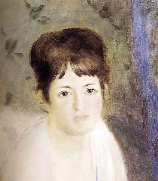 Head Of A Woman Oil Painting by Pierre Auguste Renoir