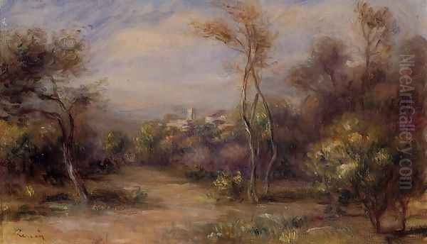 Landscape Near Cagnes Oil Painting by Pierre Auguste Renoir