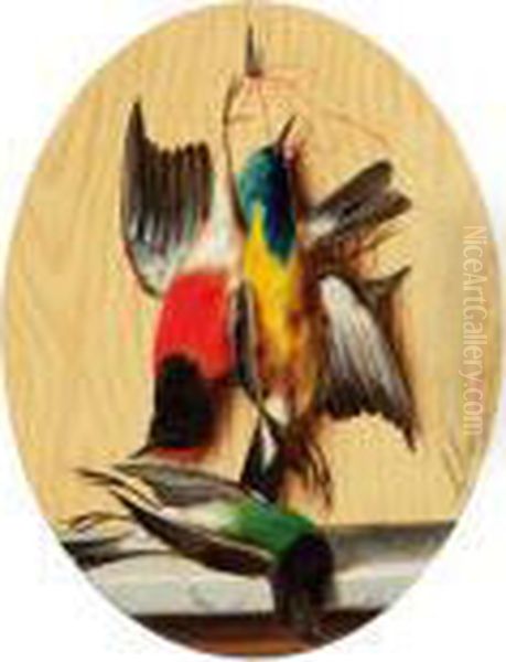 Singvogel Oil Painting by Michaelangelo Meucci