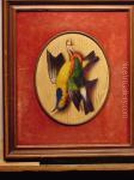 Hanging Dead Birds Oil Painting by Michaelangelo Meucci