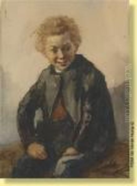 L'enfant Souriant Oil Painting by Constantin Meunier