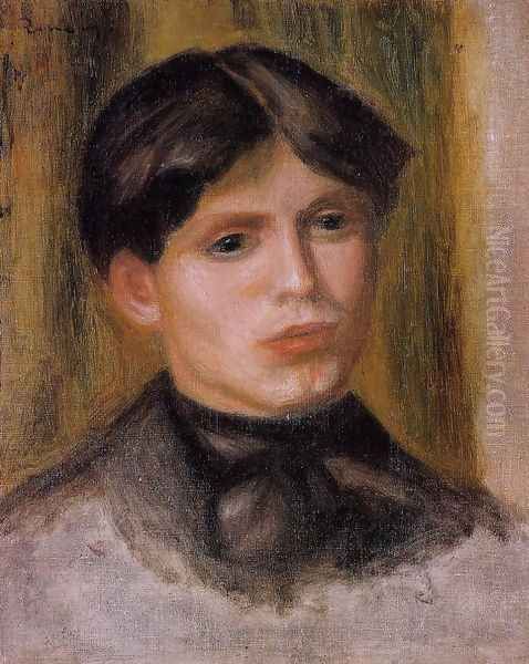 Woman's Head VI Oil Painting by Pierre Auguste Renoir