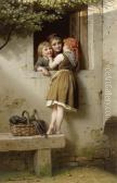 The Chatterbox Oil Painting by Meyer Georg von Bremen