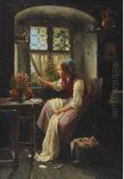 Expectation Oil Painting by Meyer Georg von Bremen