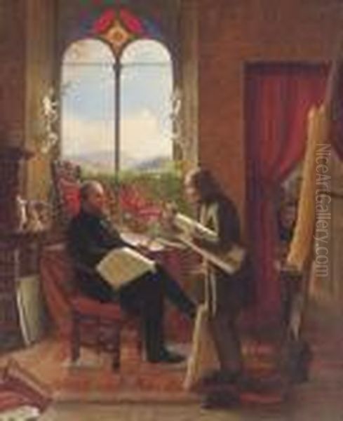 Schuster, Stick To Your Last (schuster, Blieb Bei Deinen Leister) Oil Painting by Meyer Georg von Bremen