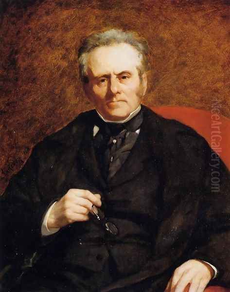 William Sisley (Father of Alfred Sisley) Oil Painting by Pierre Auguste Renoir